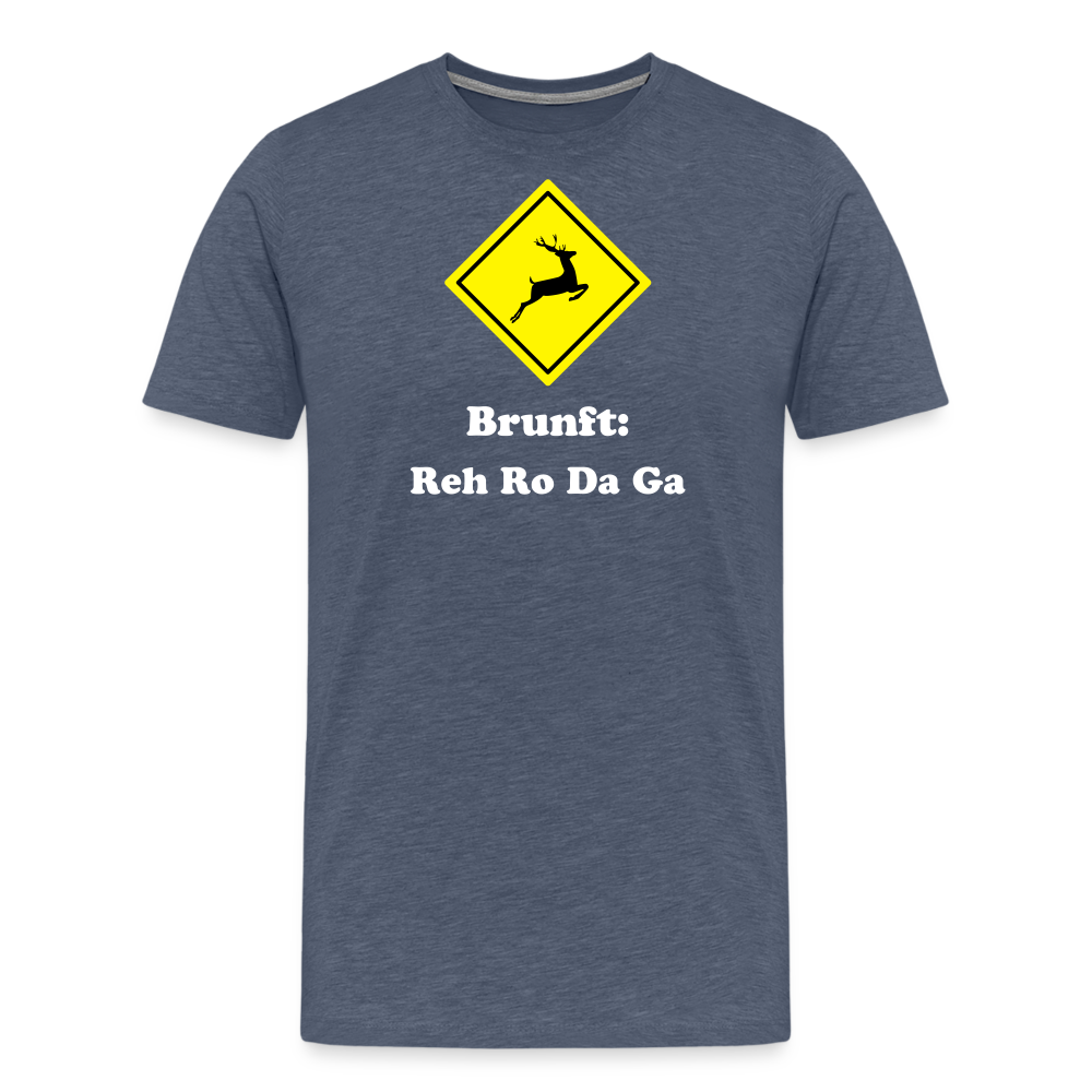 Jagdshirt - Brunftzeiten - Blau meliert