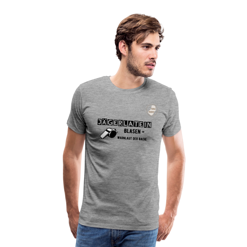 Jagdshirt - Blasen - Grau meliert