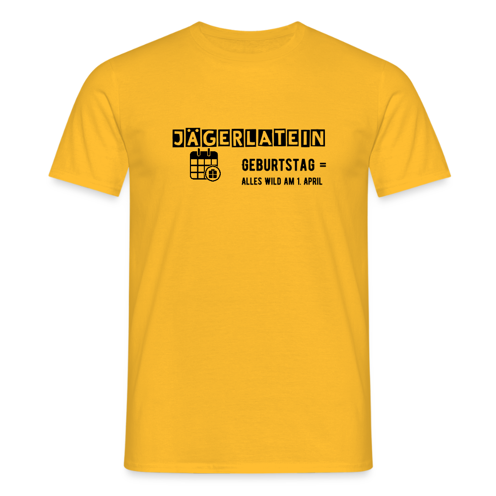 Jagdshirt - Geburtstag - Gelb