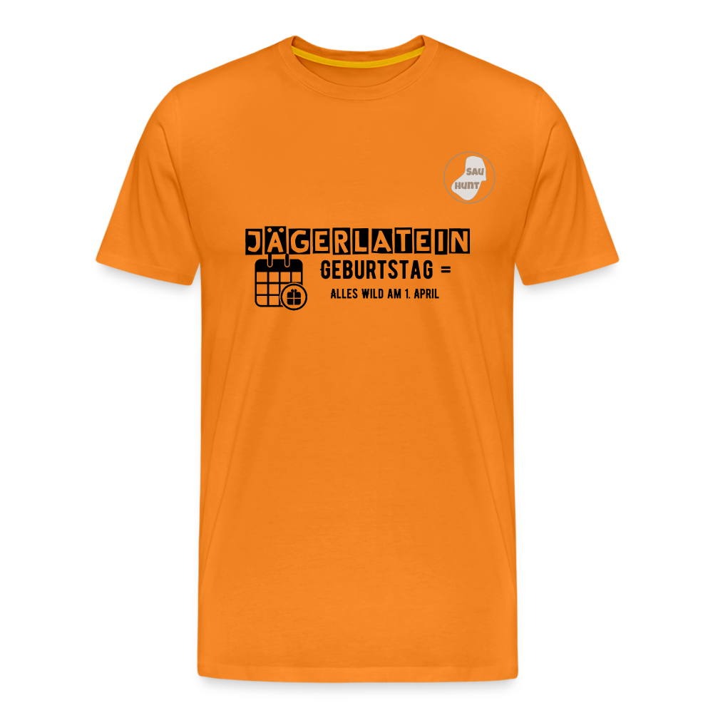 Jagdshirt - Geburtstag - Orange