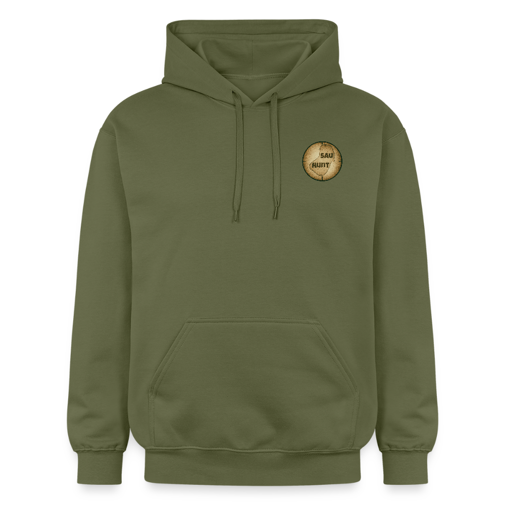 Hoodie - SauHunt - Militärgrün