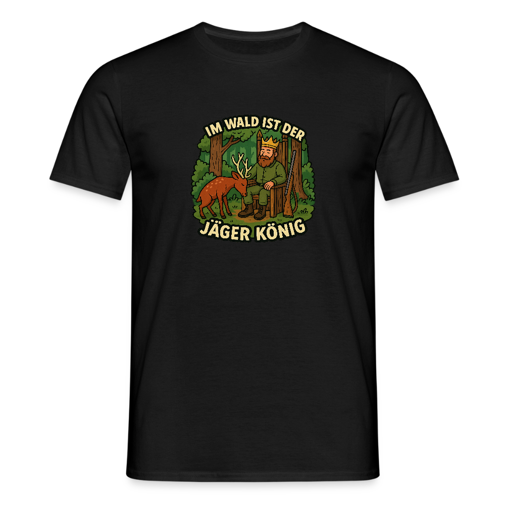 Fun Shirt - Jäger ist König - Schwarz