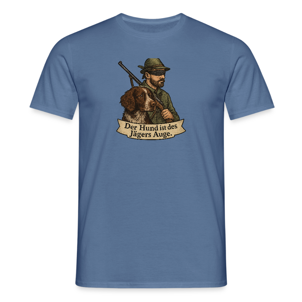 Fun Shirt - Auge des Jägers - Taubenblau 