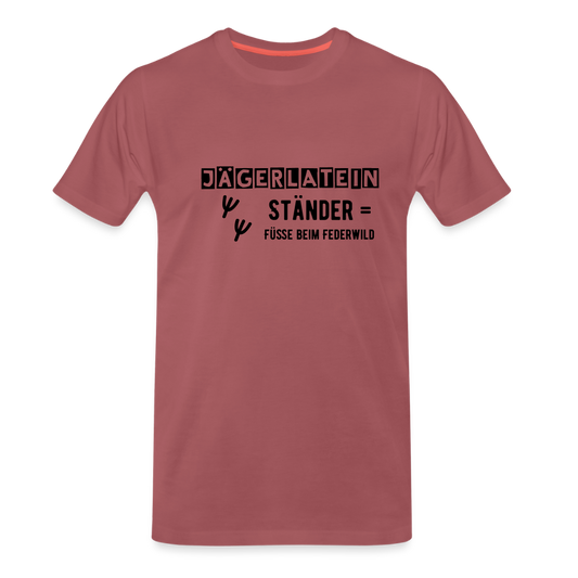Jagdshirt - Ständer - washed Burgundy