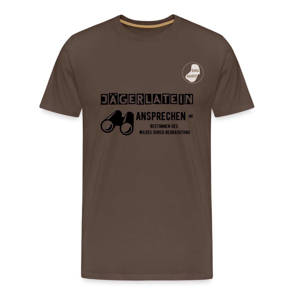 Jagdshirt - Ansprechen - Edelbraun