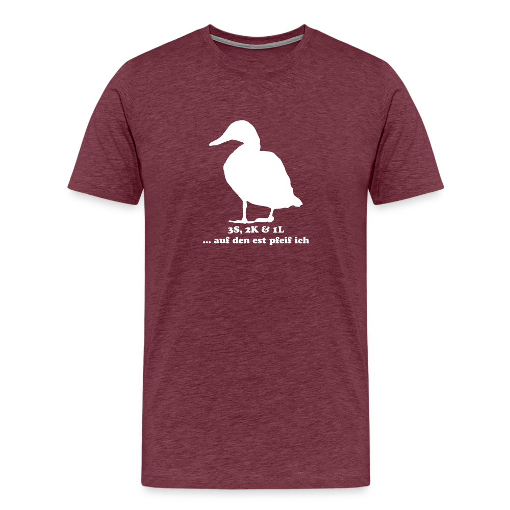 Jagdshirt - Schwimmenten - Bordeauxrot meliert