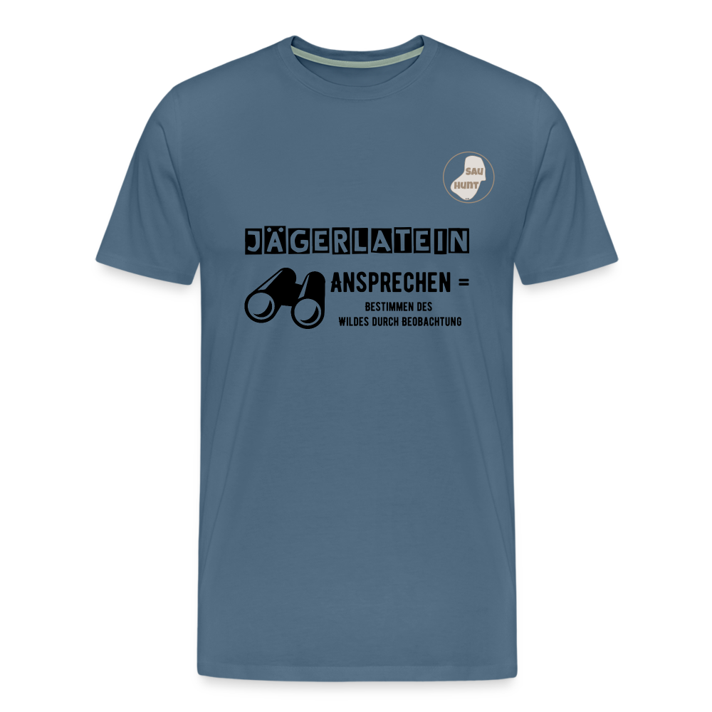 Jagdshirt - Ansprechen - Blaugrau
