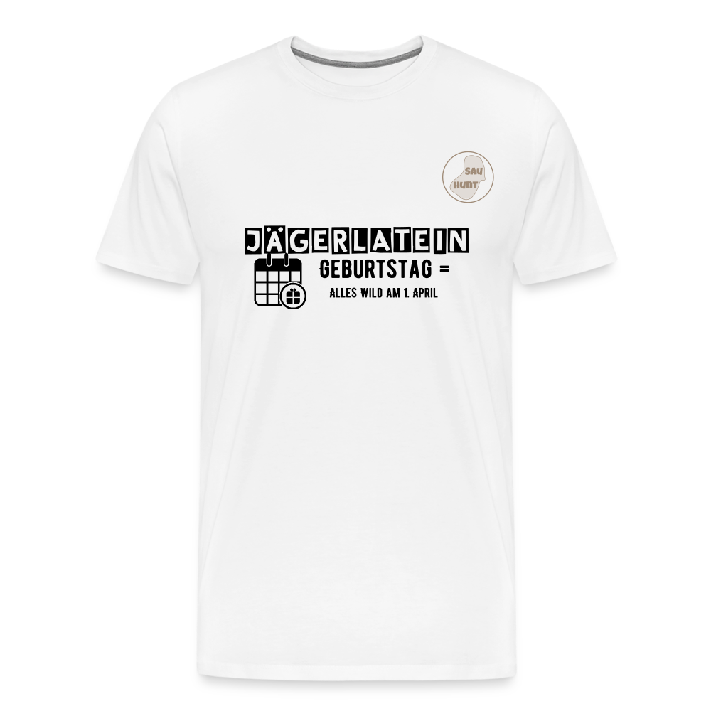Jagdshirt - Geburtstag - Weiß