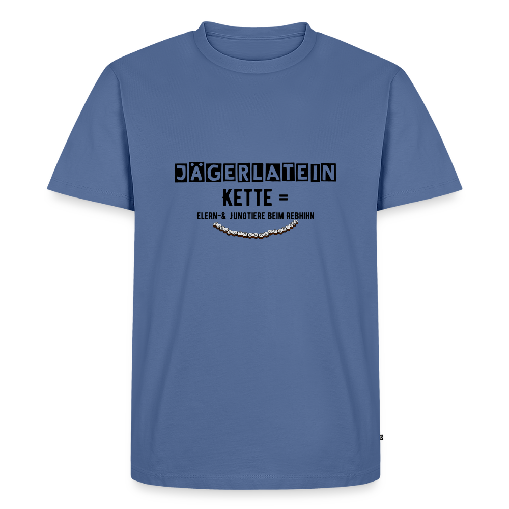 Jagdshirt - Kette - Taubenblau