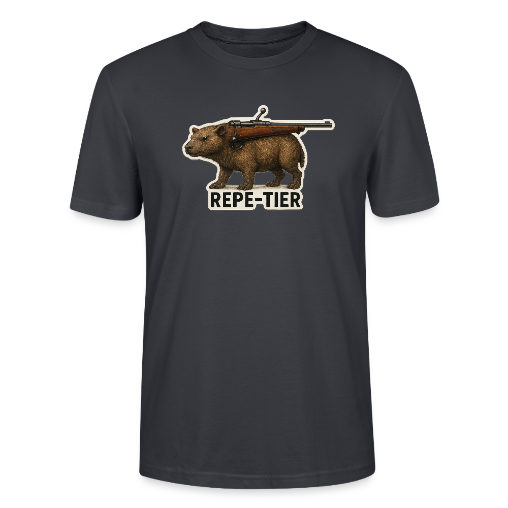 Fun Shirt - REPE Tier - Dunkles Graublau