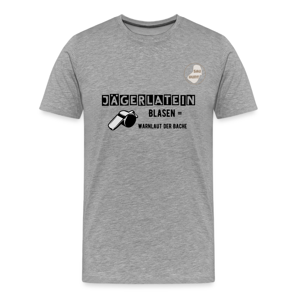 Jagdshirt - Blasen - Grau meliert