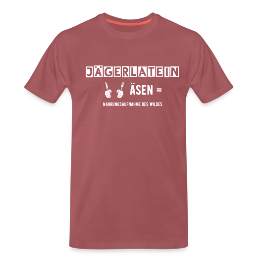 Jagdshirt - Äsen - washed Burgundy