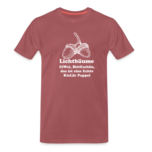 Jagdshirt - Lichtbäume - washed Burgundy