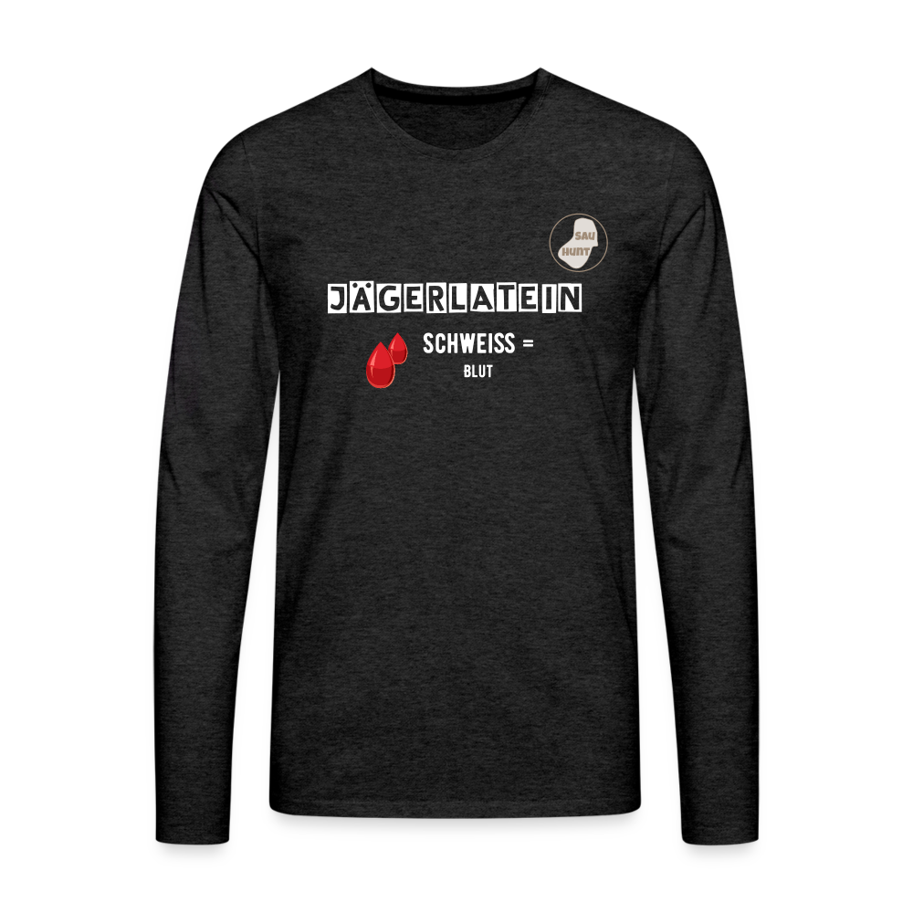 Jagdlangarmshirt - Schweiß - Anthrazit