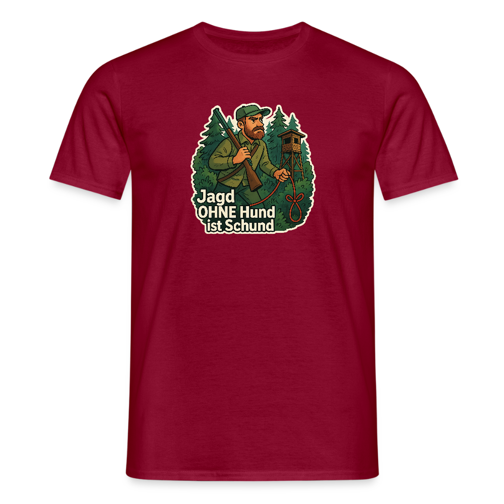 Fun Shirt - Jagd ohne Hund - Ziegelrot