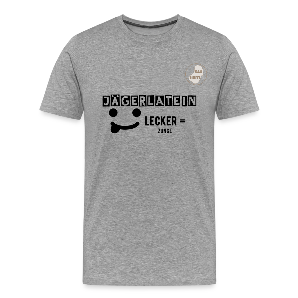 Jagdshirt - Lecker - Grau meliert
