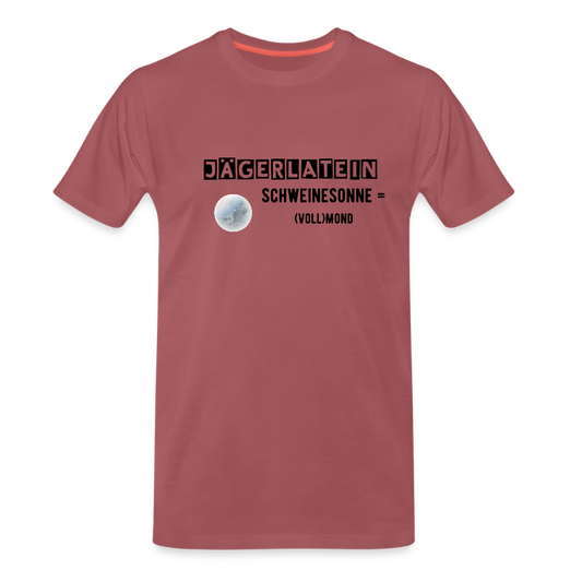 Jagdshirt - Schweinesonne - washed Burgundy