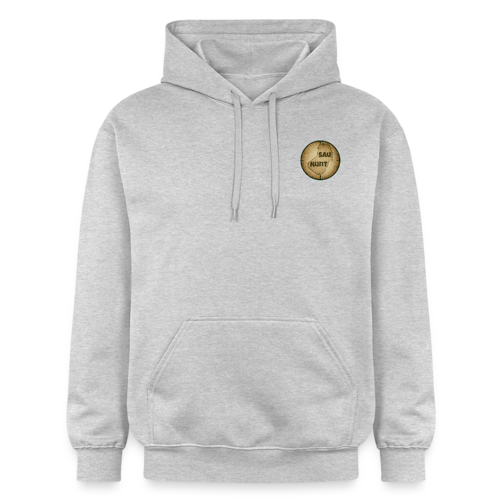 Hoodie - SauHunt - Hellgrau meliert