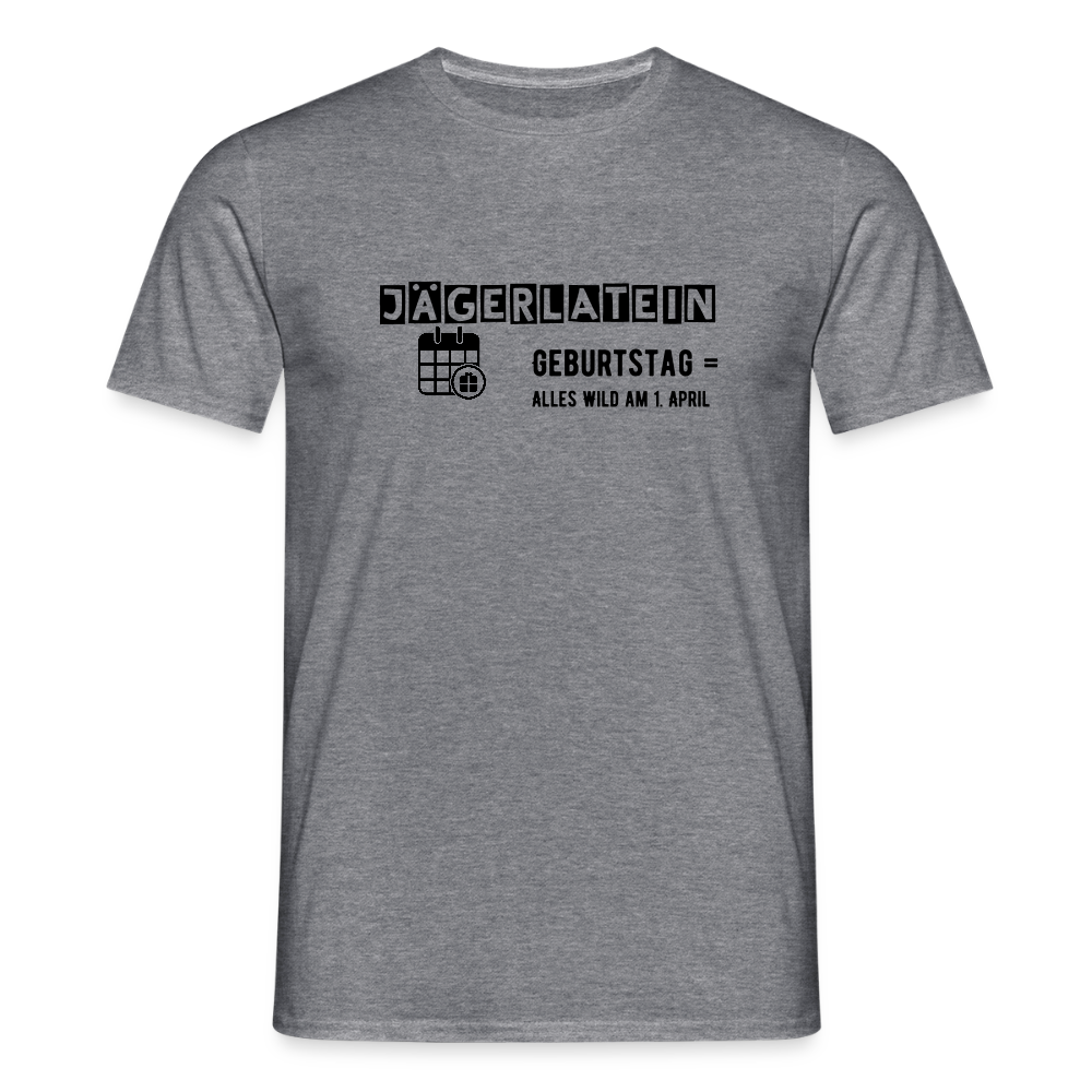 Jagdshirt - Geburtstag - Graphit meliert