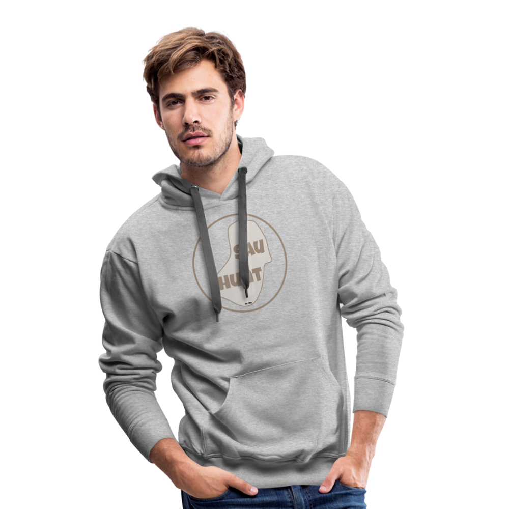 Promo Hoodie - SauHunt - Grau meliert