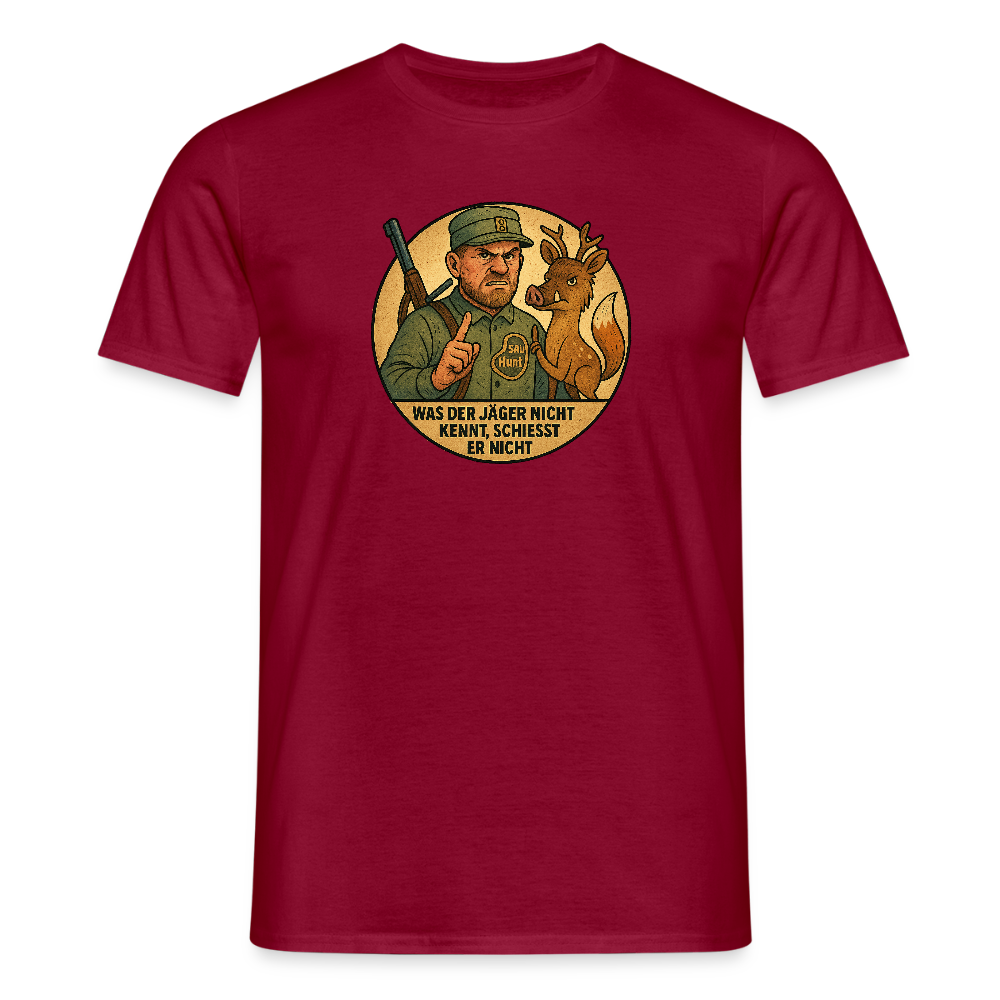 Fun Shirt - Was der Jäger nicht kennt - Ziegelrot