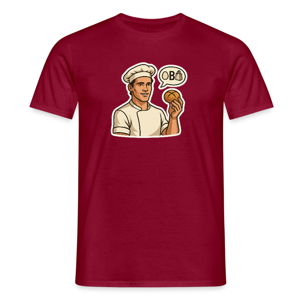 Fun Shirt - Ei B Tasche - Ziegelrot