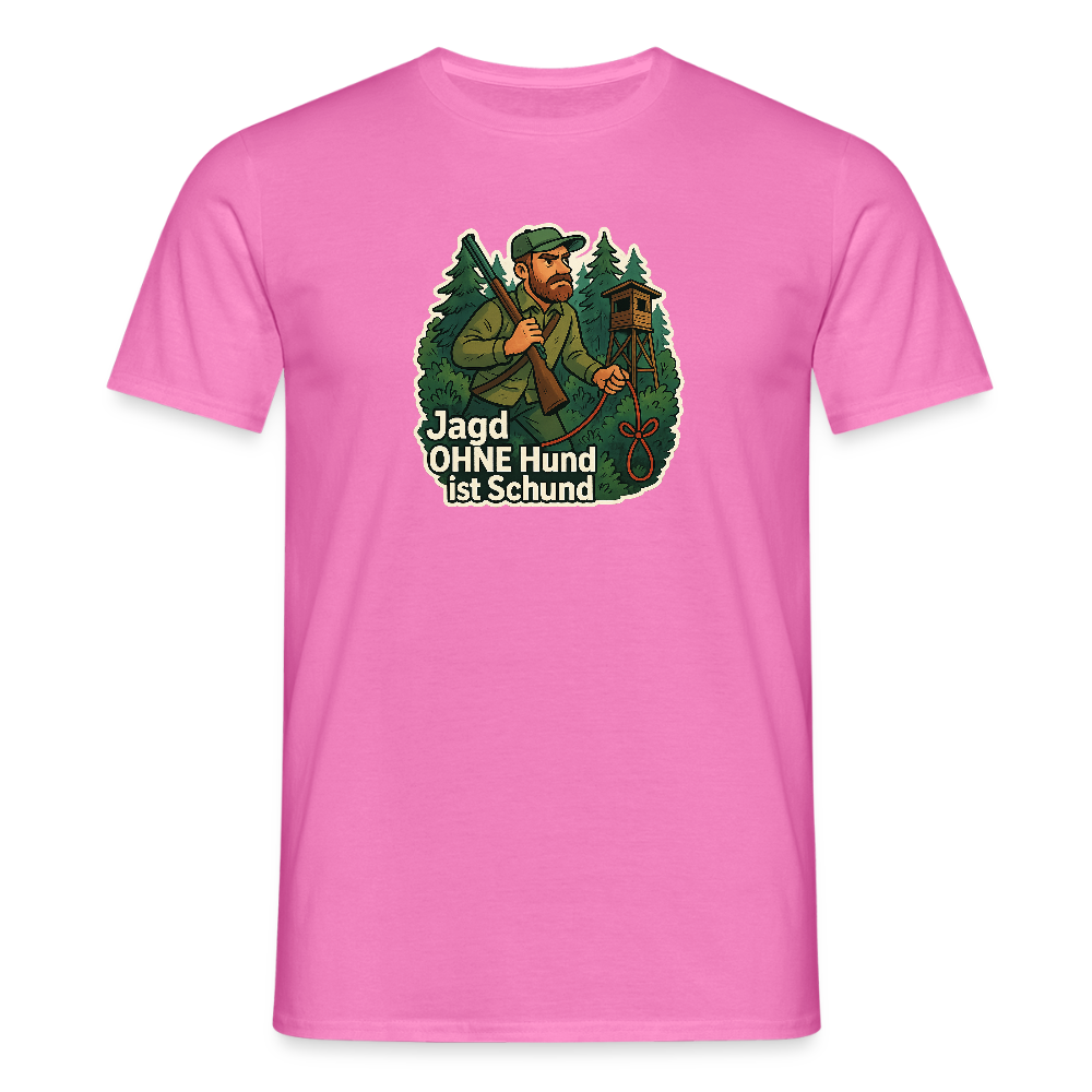 Fun Shirt - Jagd ohne Hund - Pink