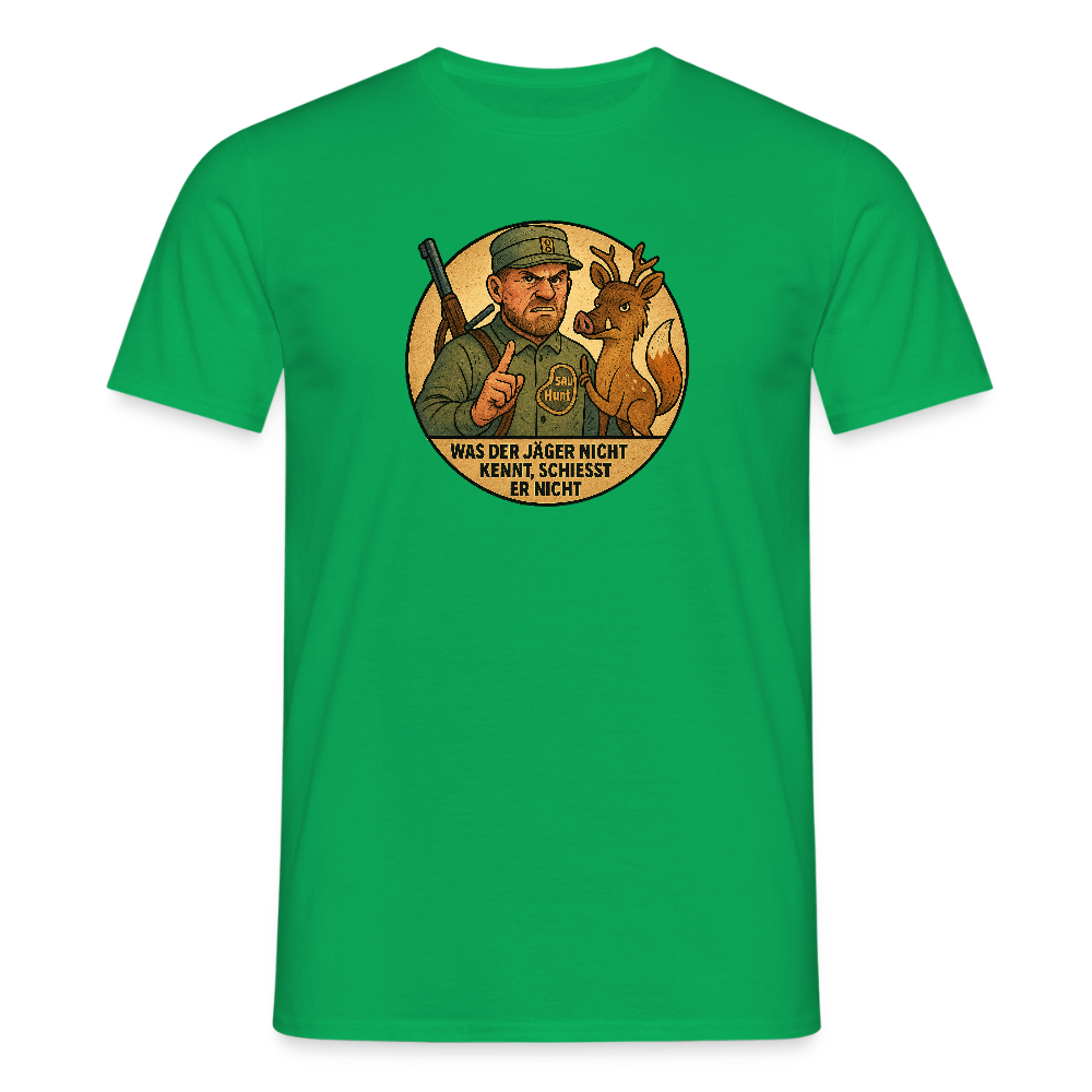 Fun Shirt - Was der Jäger nicht kennt - Kelly Green