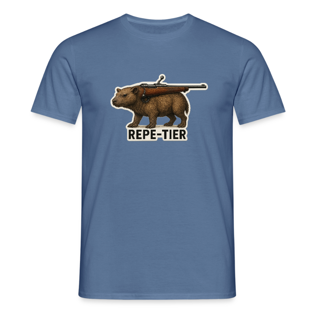 Fun Shirt - REPE Tier 1 - Taubenblau 