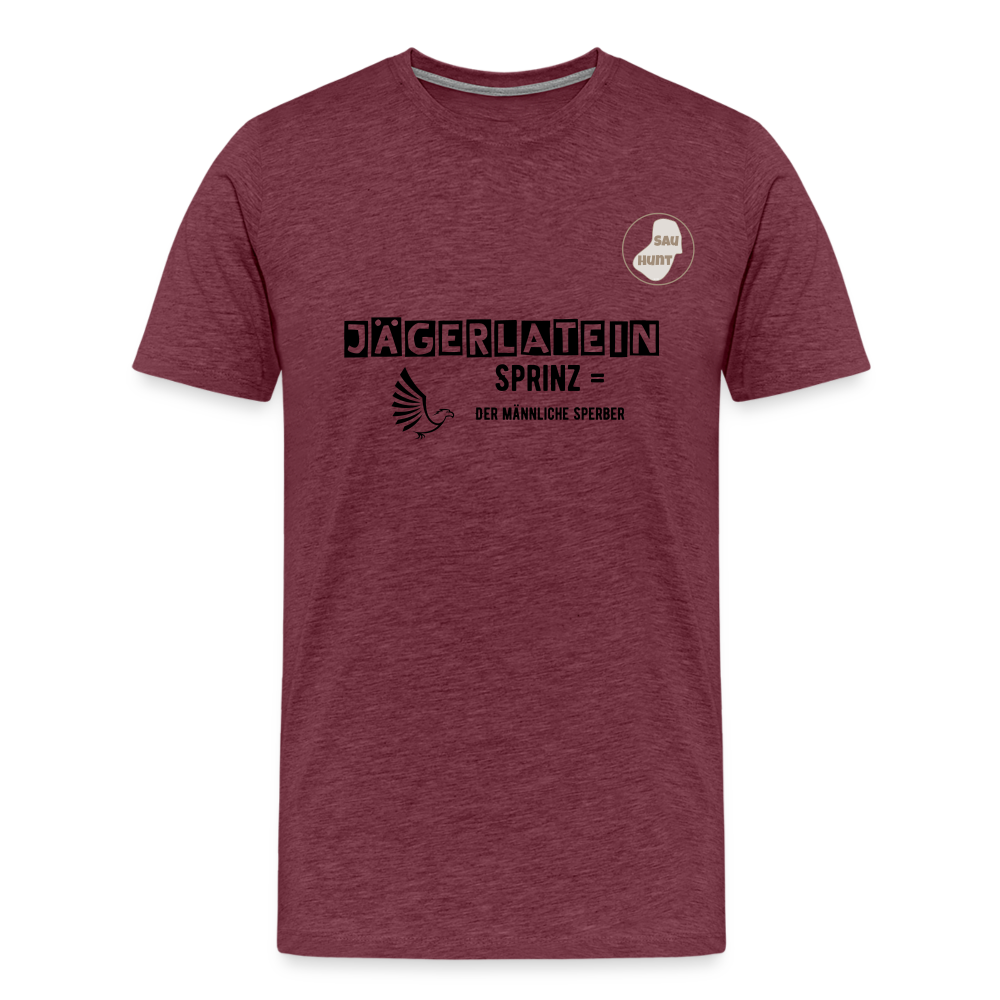 Jagdshirt - Sprinz - Bordeauxrot meliert