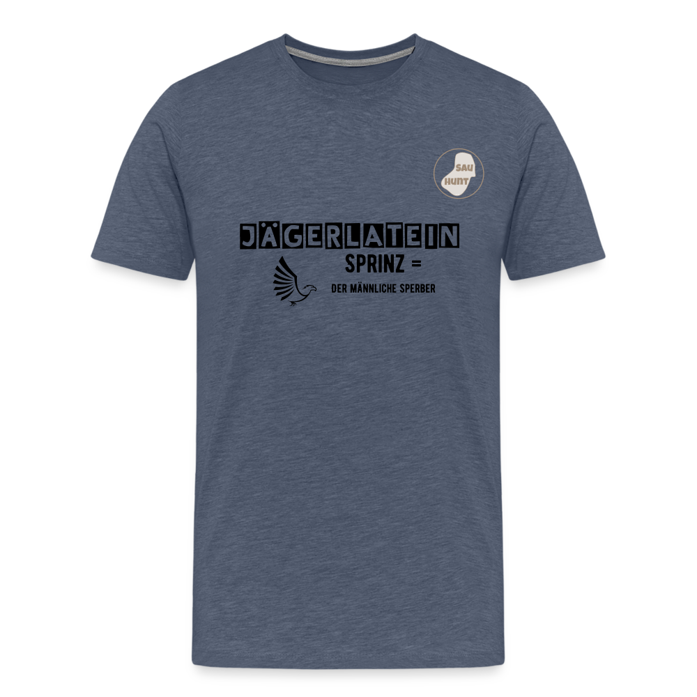 Jagdshirt - Sprinz - Blau meliert