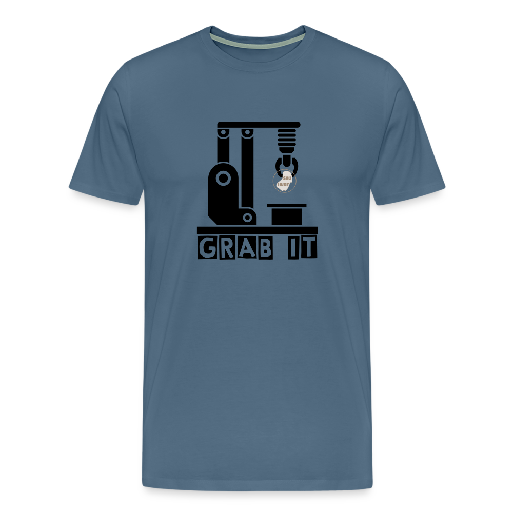 SauHunt Shirt - Grab IT - Blaugrau