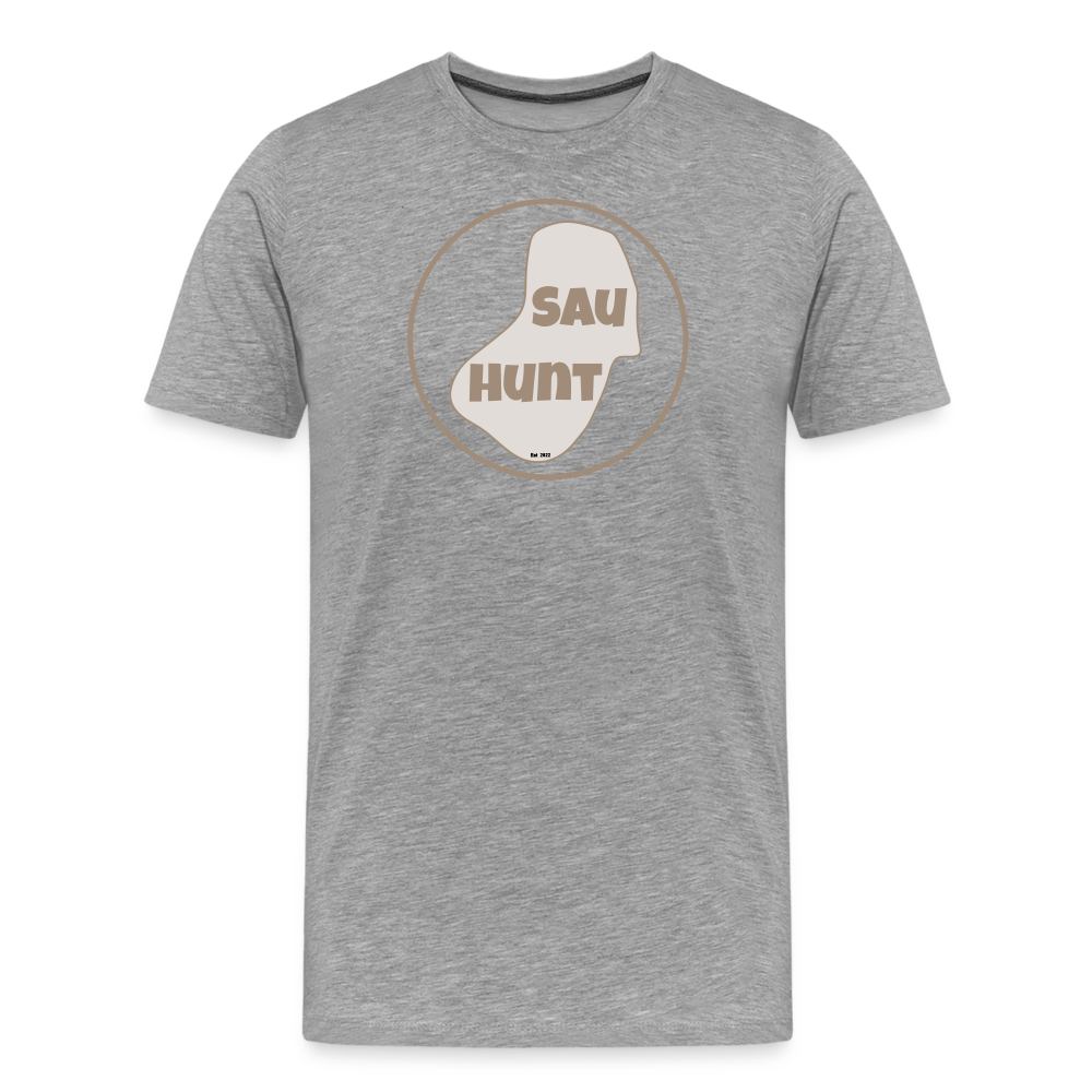Promo Shirt - SauHunt - Grau meliert