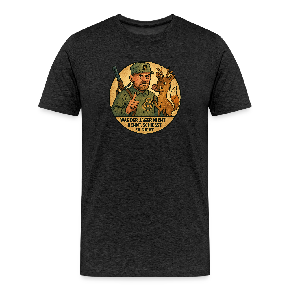 Fun Shirt - Was der Jäger nicht kennt - Anthrazit