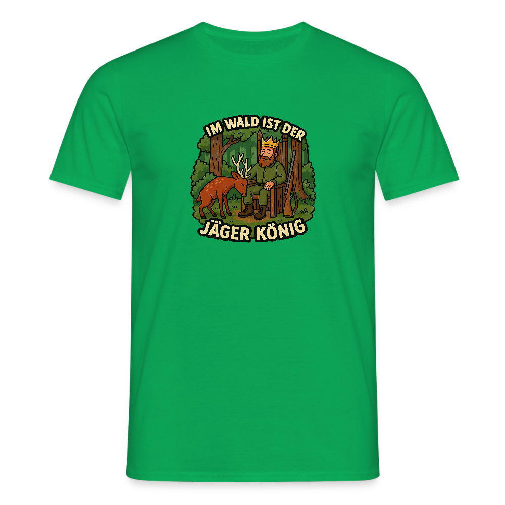 Fun Shirt - Jäger ist König - Kelly Green