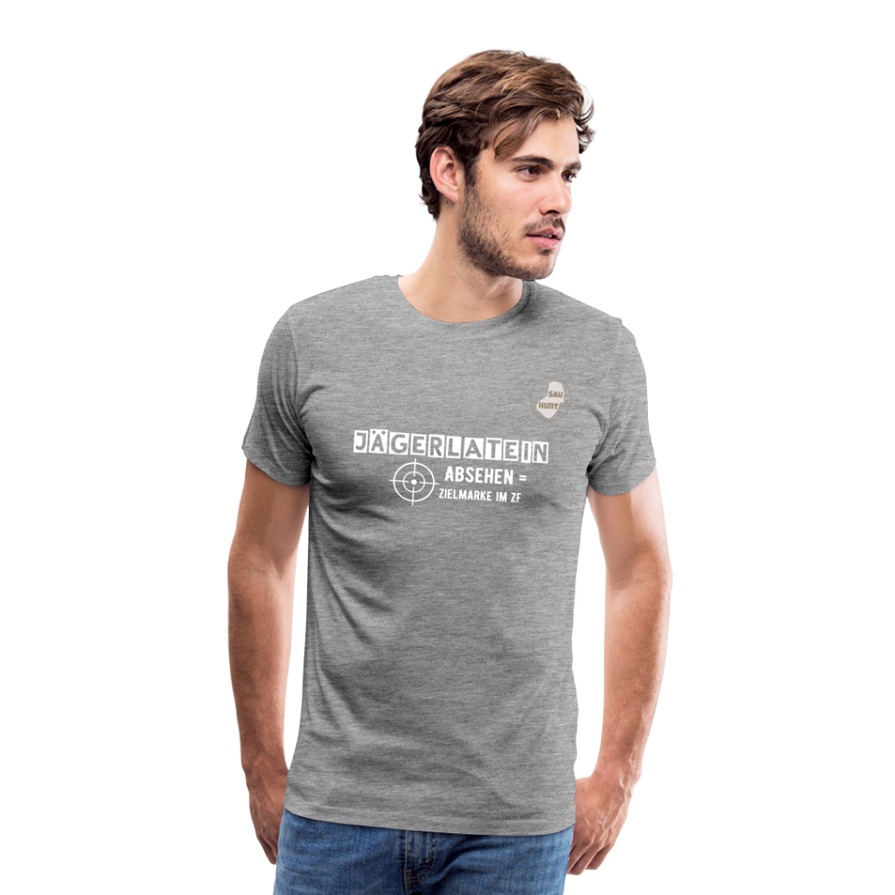 Jagdshirt - Absehen - Grau meliert