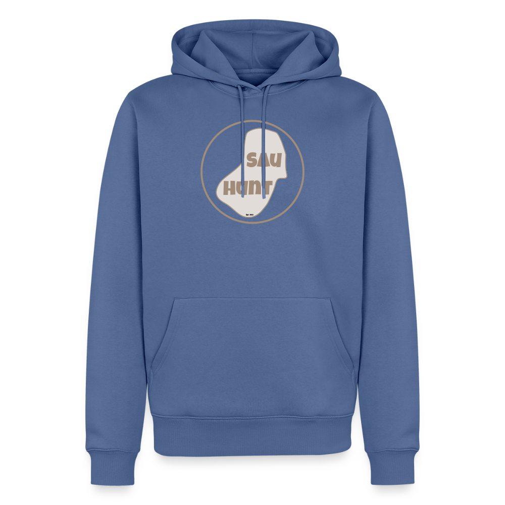 Promo Hoodie - SauHunt - Taubenblau