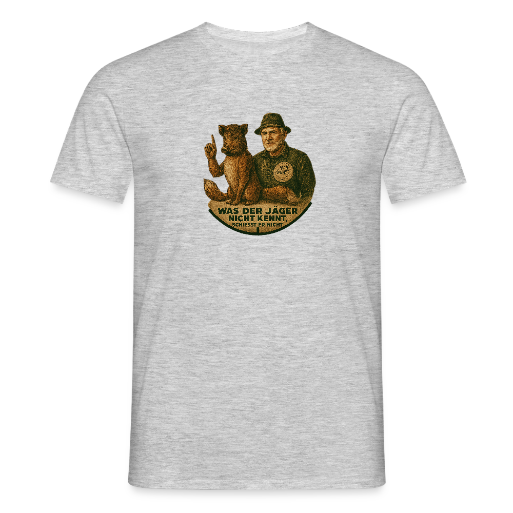 Fun Shirt - Was er nicht kennt - Grau meliert