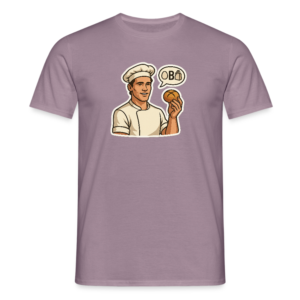 Fun Shirt - Ei B Tasche - Lilagrau 