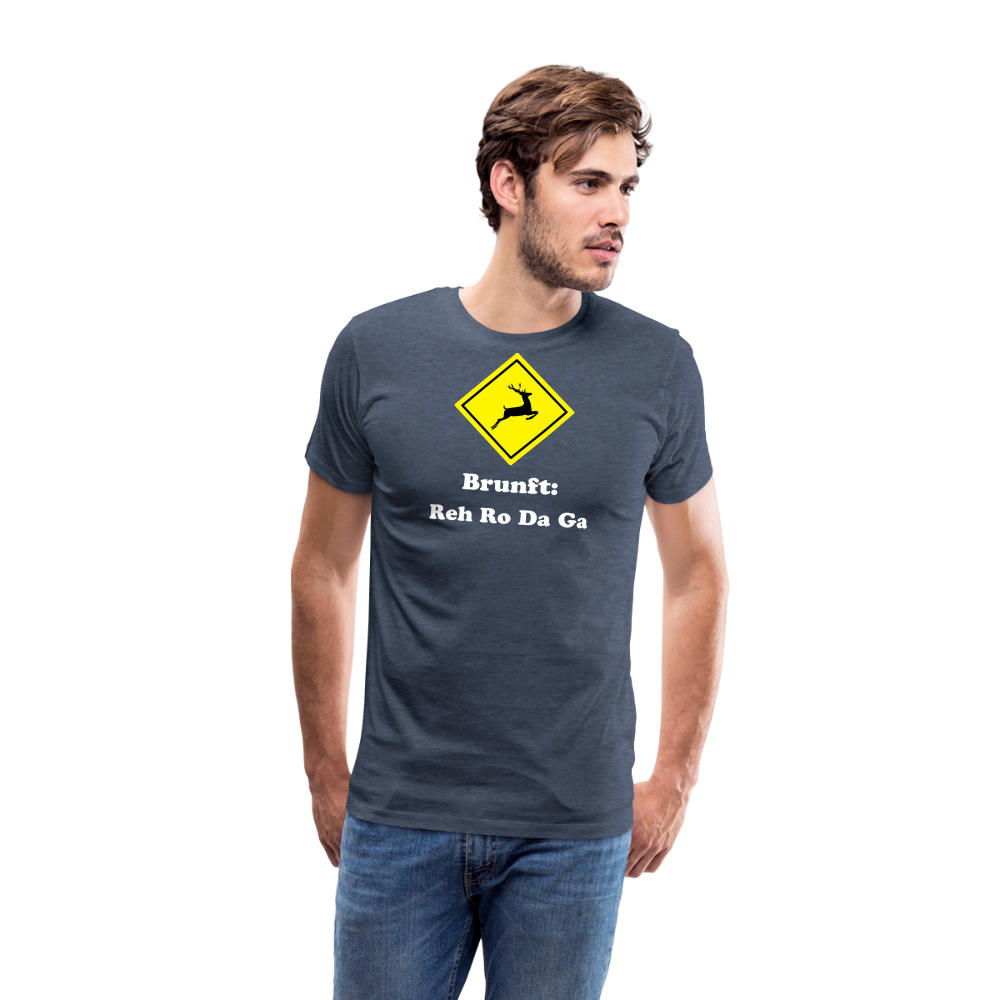 Jagdshirt - Brunftzeiten - Blau meliert