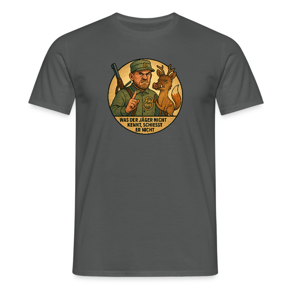 Fun Shirt - Was der Jäger nicht kennt - Anthrazit