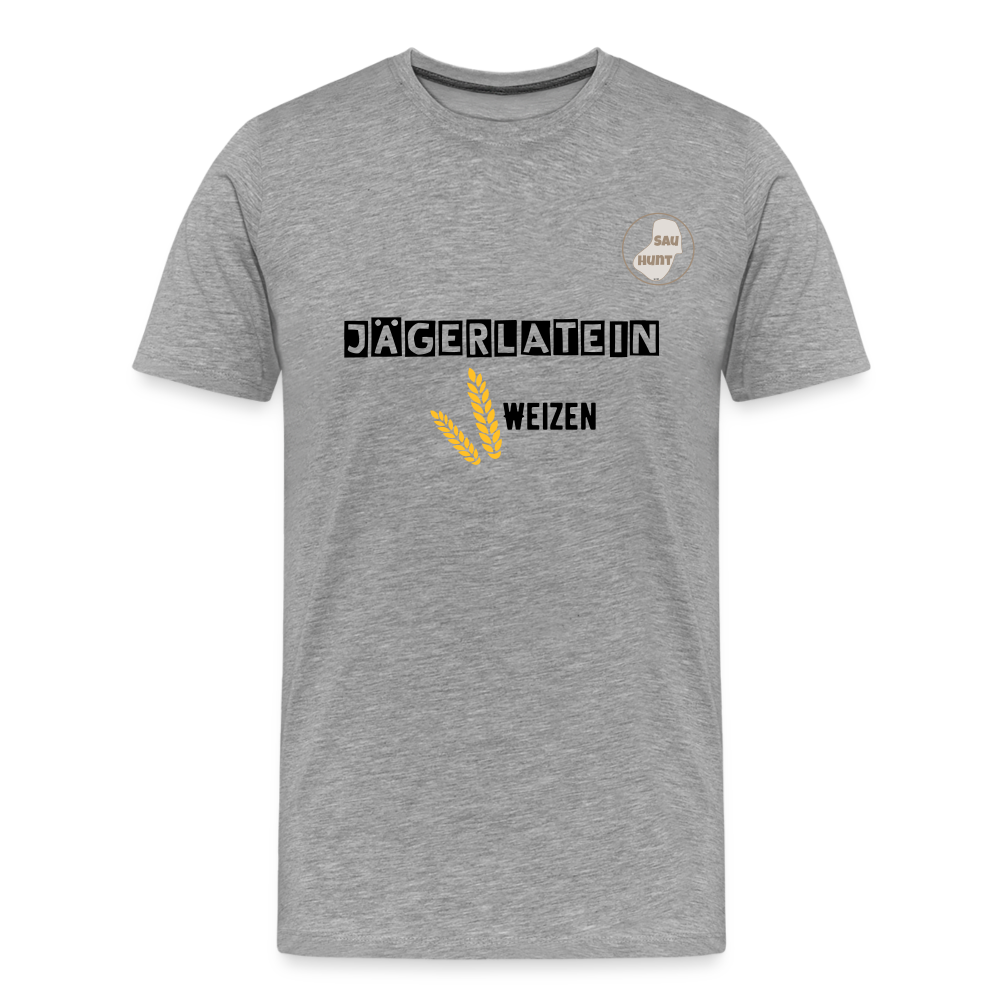 Jagdshirt - Weizen - Grau meliert