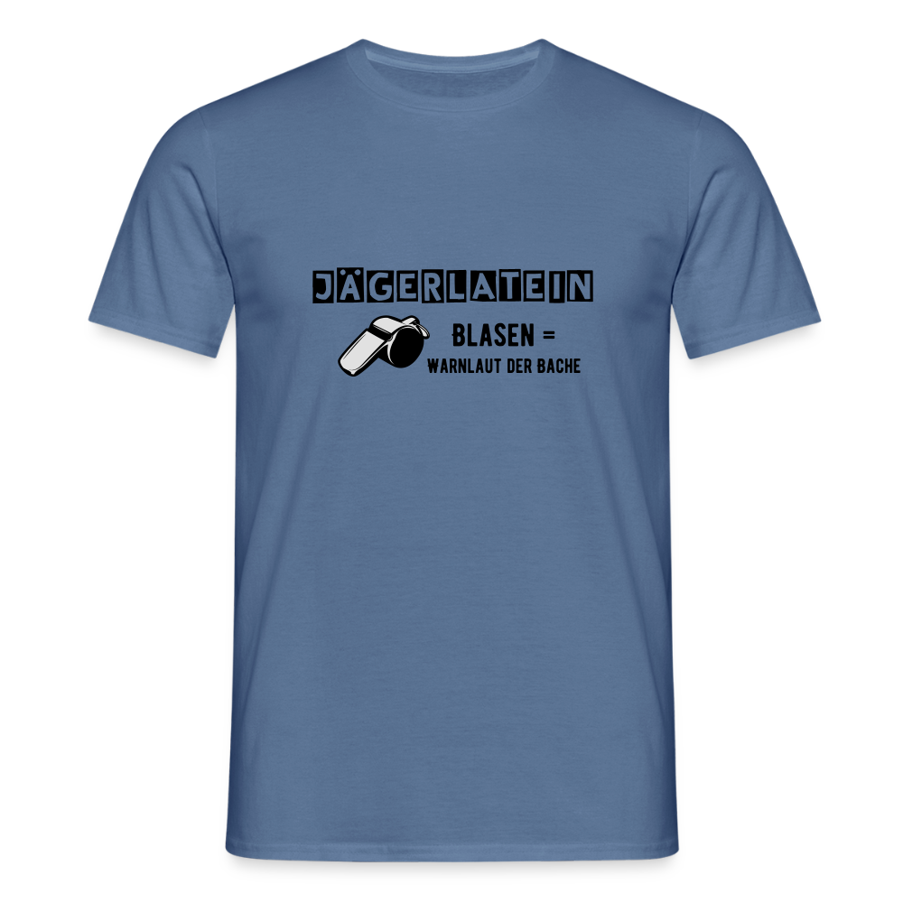 Jagdshirt - Blasen - Taubenblau 