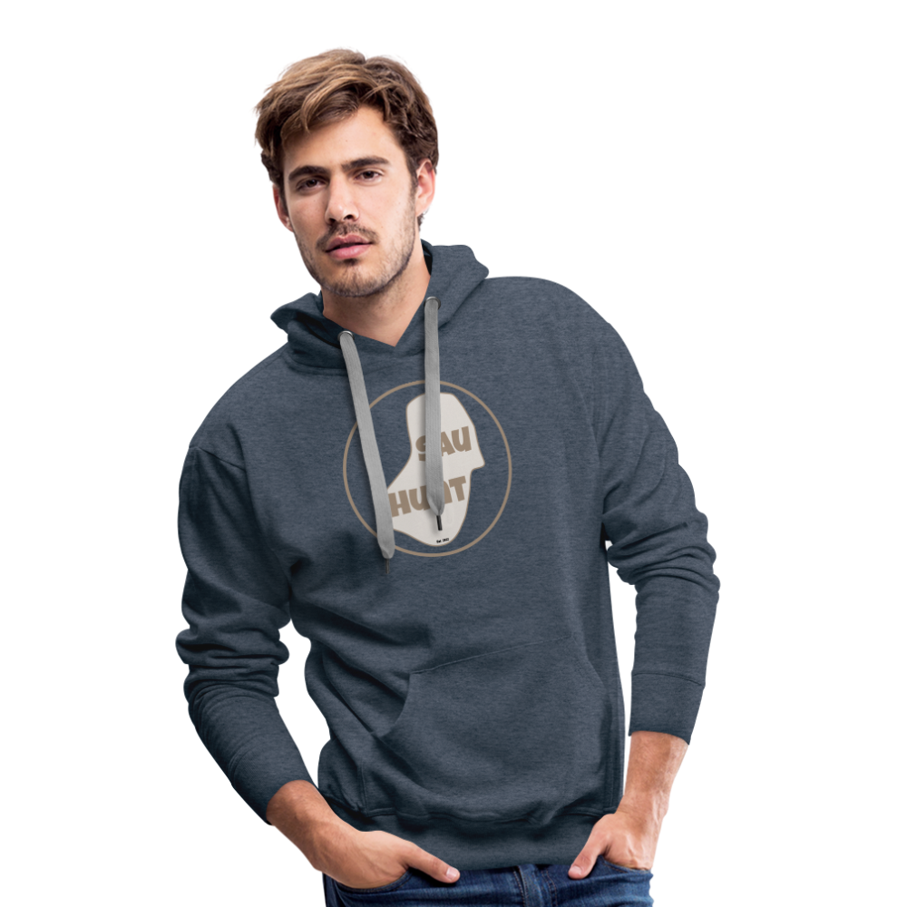 Promo Hoodie - SauHunt - Jeansblau