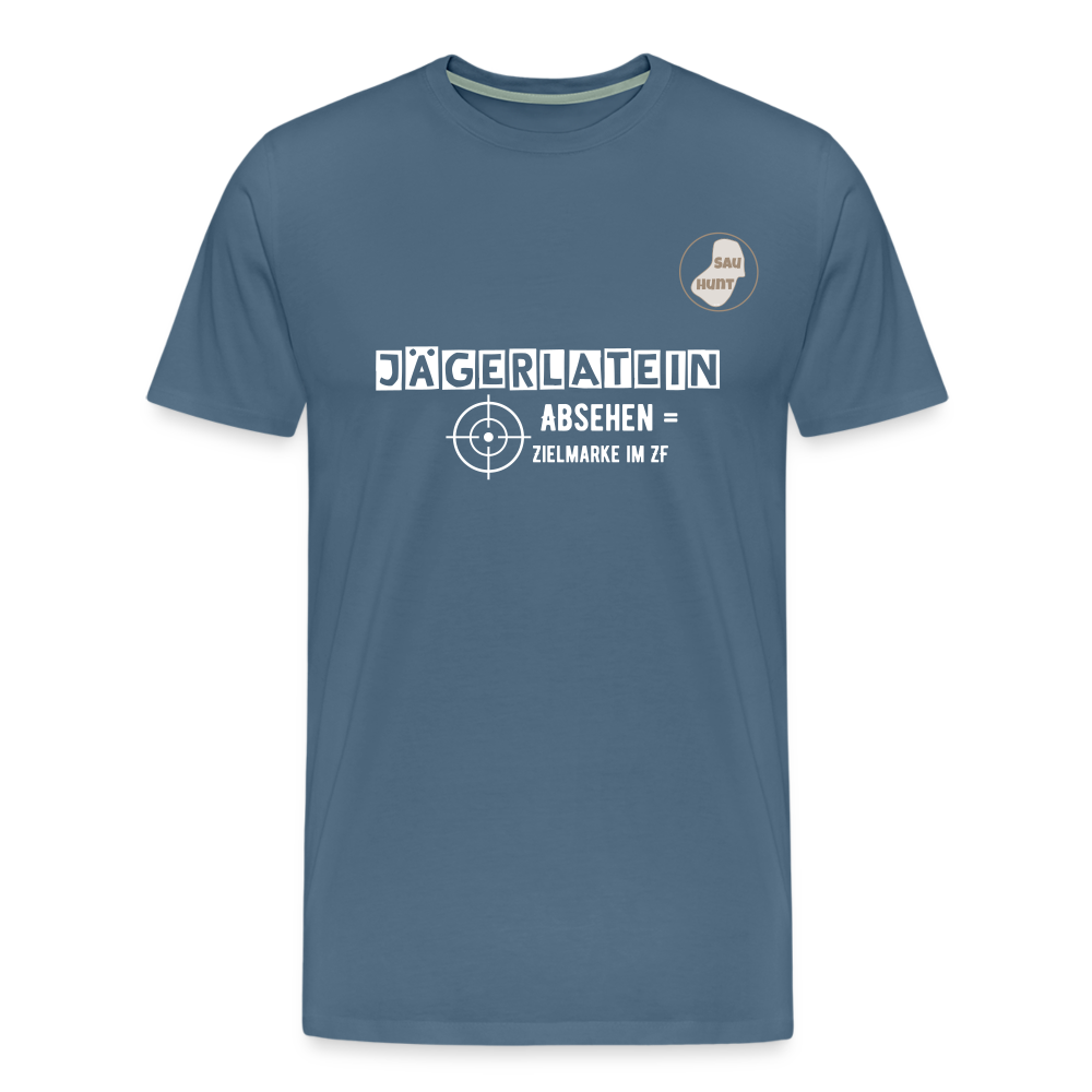 Jagdshirt - Absehen - Blaugrau