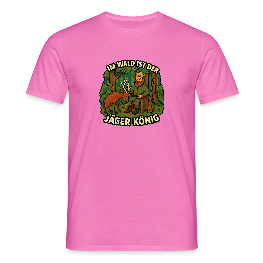Fun Shirt - Jäger ist König - Pink