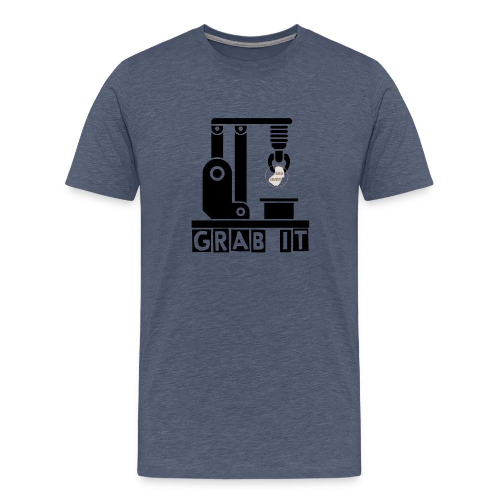 SauHunt Shirt - Grab IT - Blau meliert