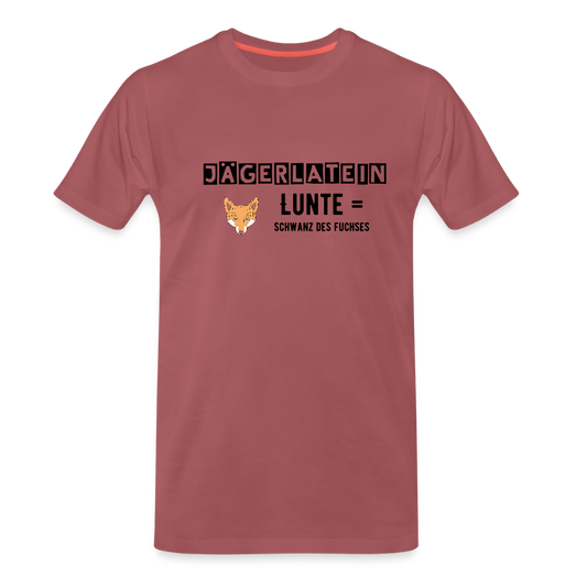 Jagdshirt - Lunte - washed Burgundy