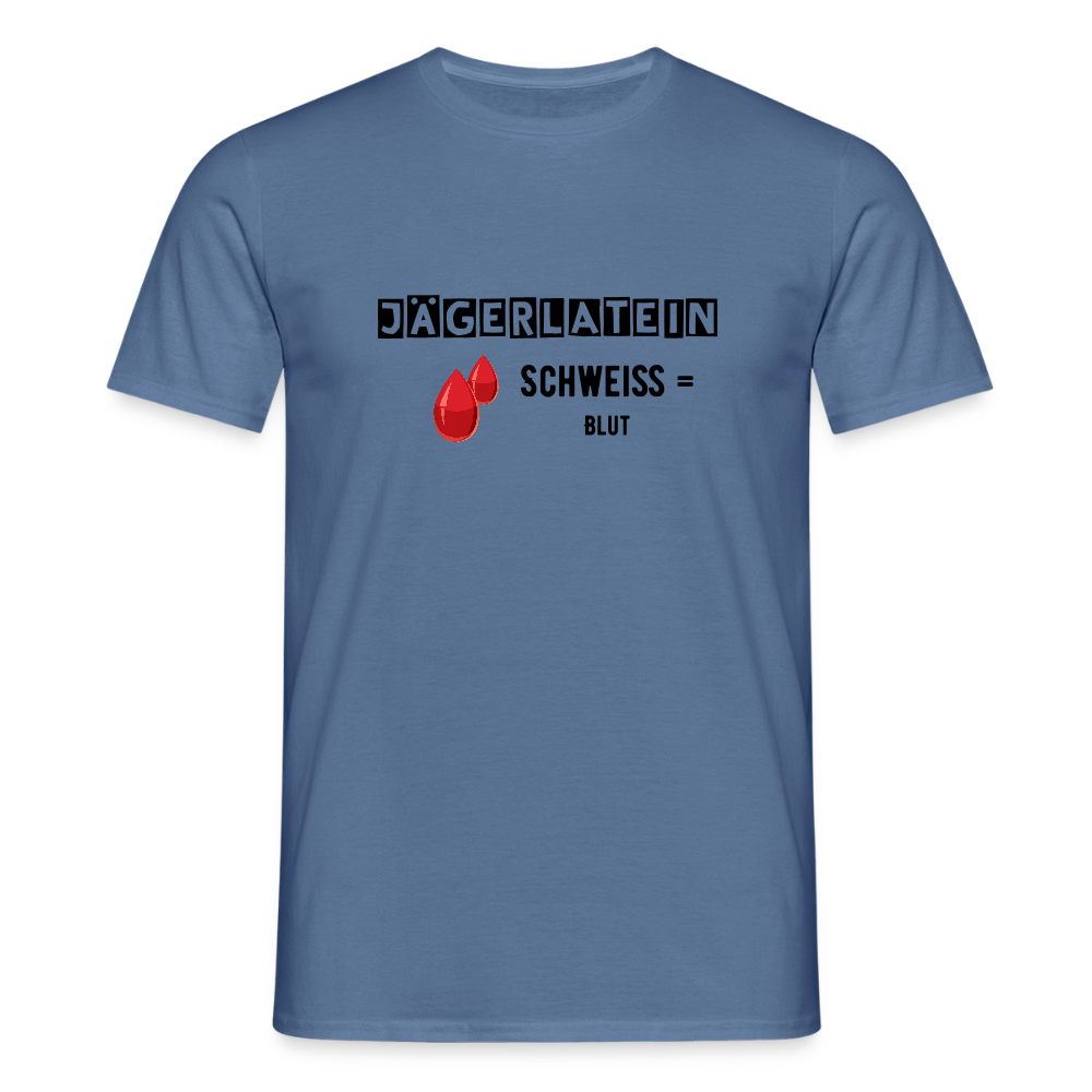 Jagdshirt - Schweiß - Taubenblau 