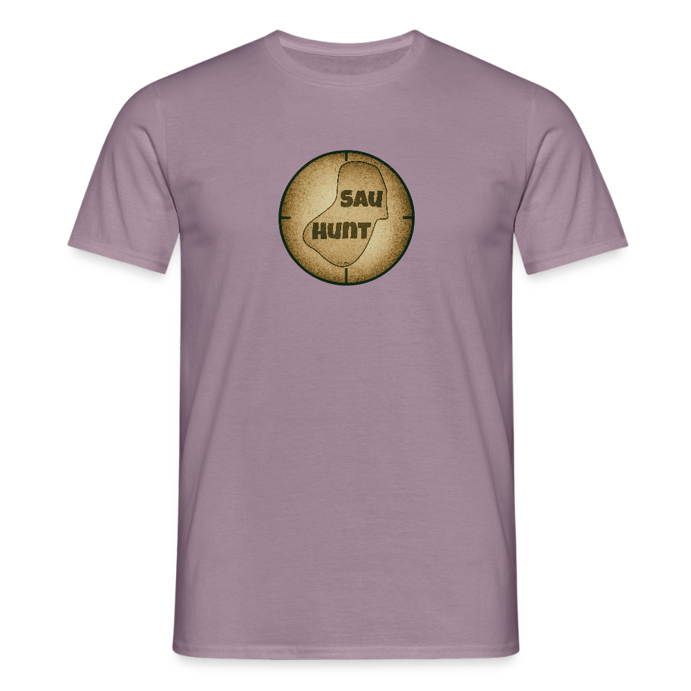 Promo Shirt - SauHunt - Lilagrau 